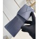 Replica Louis Vuitton Multiple Wallet in Navy Blue LV Aerogram Leather M11531 Fake Louis Vuitton Multiple Wallet in Navy Blue LV Aerogram Leather M11531 Replica