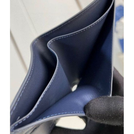 Replica Louis Vuitton Multiple Wallet in Navy Blue LV Aerogram Leather M11531 Fake Louis Vuitton Multiple Wallet in Navy Blue LV Aerogram Leather M11531 Replica
