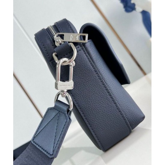 Replica Louis Vuitton Fastline Messenger Bag in Navy Blue LV Aerogram Leather M11600 Fake Louis Vuitton Fastline Messenger Bag in Navy Blue LV Aerogram Leather M11600 Replica