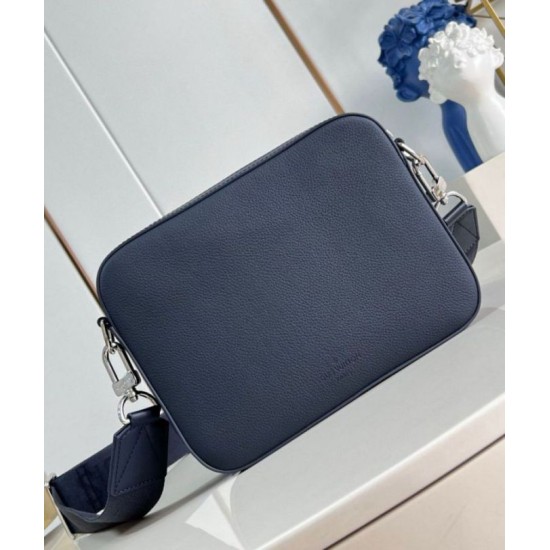 Replica Louis Vuitton Fastline Messenger Bag in Navy Blue LV Aerogram Leather M11600 Fake Louis Vuitton Fastline Messenger Bag in Navy Blue LV Aerogram Leather M11600 Replica