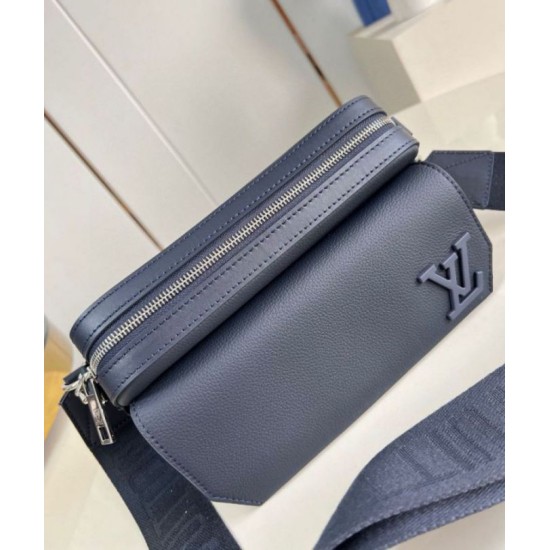 Replica Louis Vuitton Fastline Messenger Bag in Navy Blue LV Aerogram Leather M11600 Fake Louis Vuitton Fastline Messenger Bag in Navy Blue LV Aerogram Leather M11600 Replica