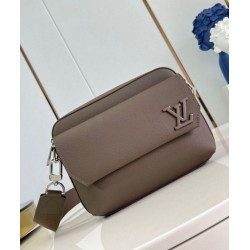 Replica Louis Vuitton Fastline Messenger Bag in Mocha LV Aerogram Leather M11626