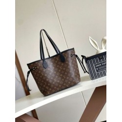 Replica Louis Vuitton Neverfull Inside Out MM Bag in Leather and Monogram M11946 Fake Louis Vuitton Neverfull Inside Out MM Bag in Leather and Monogram M11946 Replica
