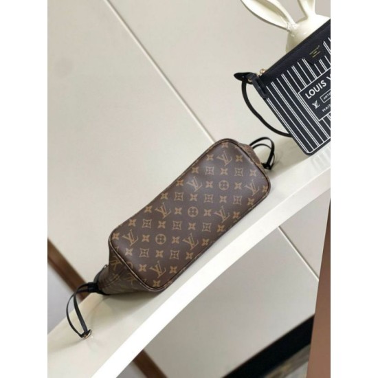 Replica Louis Vuitton Neverfull Inside Out MM Bag in Leather and Monogram M11946 Fake Louis Vuitton Neverfull Inside Out MM Bag in Leather and Monogram M11946 Replica