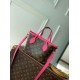 Fake Louis Vuitton Neverfull Inside Out BB Bag in Leather and Monogram M12106 Replica Replica Louis Vuitton Neverfull Inside Out BB Bag in Leather and Monogram M12106