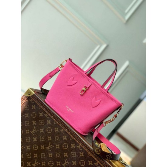 Fake Louis Vuitton Neverfull Inside Out BB Bag in Leather and Monogram M12106 Replica Replica Louis Vuitton Neverfull Inside Out BB Bag in Leather and Monogram M12106