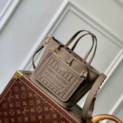 Replica Louis Vuitton Neverfull Bandouliere Inside Out BB Bag in Leather and Monogram M12109