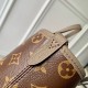 Fake Louis Vuitton Neverfull Bandouliere Inside Out BB Bag in Leather and Monogram M12109 Replica Replica Louis Vuitton Neverfull Bandouliere Inside Out BB Bag in Leather and Monogram M12109