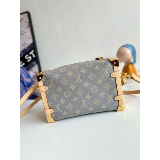 Fake Louis Vuitton Side Trunk MM Bag in Grey Monogram Canvas M12428 Replica Replica Louis Vuitton Side Trunk MM Bag in Grey Monogram Canvas M12428