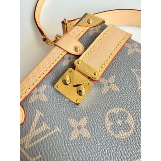 Fake Louis Vuitton Side Trunk MM Bag in Grey Monogram Canvas M12428 Replica Replica Louis Vuitton Side Trunk MM Bag in Grey Monogram Canvas M12428