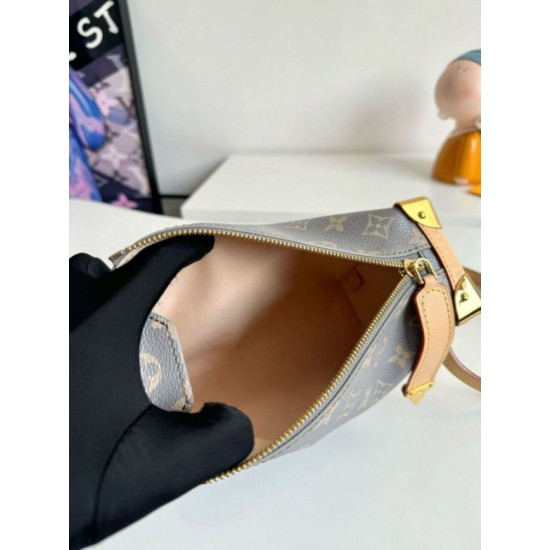 Fake Louis Vuitton Side Trunk MM Bag in Grey Monogram Canvas M12428 Replica Replica Louis Vuitton Side Trunk MM Bag in Grey Monogram Canvas M12428