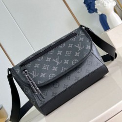 Replica Louis Vuitton Pulse Messenger Bag in Monogram Eclipse Canvas M12681