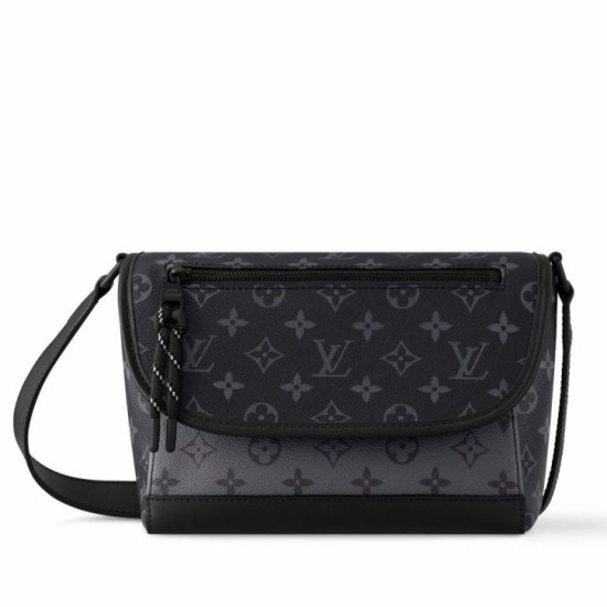 Replica Louis Vuitton Pulse Messenger Bag in Monogram Eclipse Canvas M12681 Replica Louis Vuitton Pulse Messenger Bag in Monogram Eclipse Canvas M12681