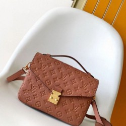 Replica Louis Vuitton Pochette Metis Bag In Monogram Empreinte Leather M12711