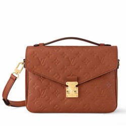 Replica Louis Vuitton Pochette Metis Bag In Monogram Empreinte Leather M12711