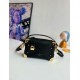Fake Louis Vuitton Side Trunk PM Bag in Black Leather M23817 Replica Replica Louis Vuitton Side Trunk PM Bag in Black Leather M23817