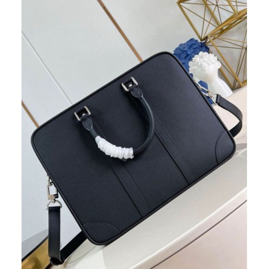 Replica Louis Vuitton Porte Documents Voyage GM in Black Taiga Leather M30967 Fake Louis Vuitton Porte Documents Voyage GM in Black Taiga Leather M30967 Replica