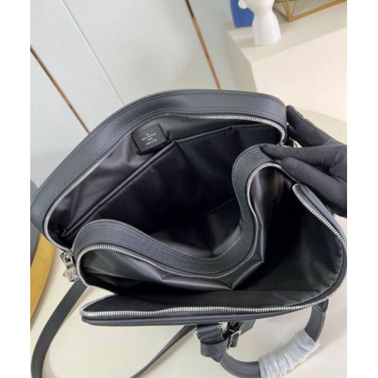 Replica Louis Vuitton Porte Documents Voyage GM in Black Taiga Leather M30967 Fake Louis Vuitton Porte Documents Voyage GM in Black Taiga Leather M30967 Replica