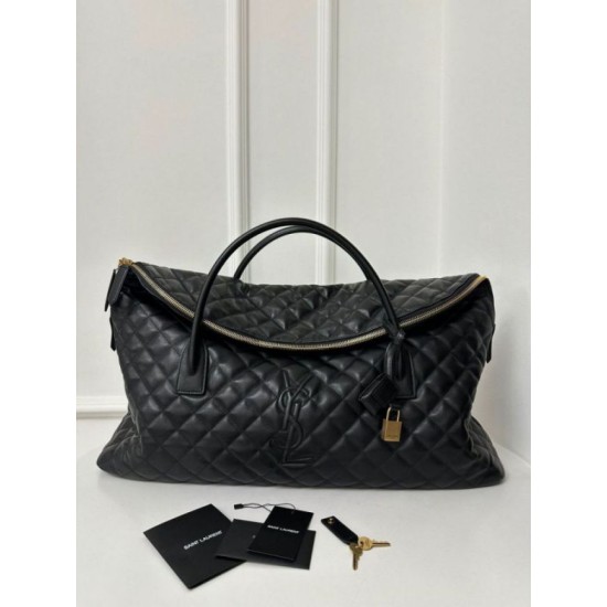 Fake Saint Laurent Es Giant Travel Bag In Black Quilted Leather Replica Replica Saint Laurent Es Giant Travel Bag In Black Quilted Leather
