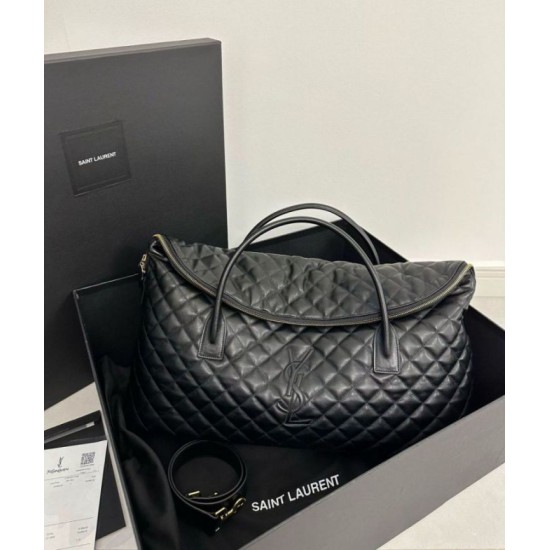 Fake Saint Laurent Es Giant Travel Bag In Black Quilted Leather Replica Replica Saint Laurent Es Giant Travel Bag In Black Quilted Leather