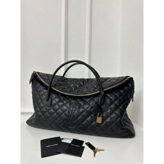 Fake Saint Laurent Es Giant Travel Bag In Black Quilted Leather Replica Replica Saint Laurent Es Giant Travel Bag In Black Quilted Leather