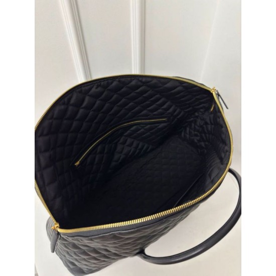 Fake Saint Laurent Es Giant Travel Bag In Black Quilted Leather Replica Replica Saint Laurent Es Giant Travel Bag In Black Quilted Leather
