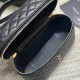 Replica Saint Laurent Gaby Mini Vanity Bag in Black Lambskin Replica Saint Laurent Gaby Mini Vanity Bag in Black Lambskin