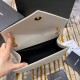 Fake Saint Laurent Medium Envelope Bag In White Grained Leather Replica Replica Saint Laurent Medium Envelope Bag In White Grained Leather
