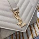Fake Saint Laurent Medium Envelope Bag In White Grained Leather Replica Replica Saint Laurent Medium Envelope Bag In White Grained Leather
