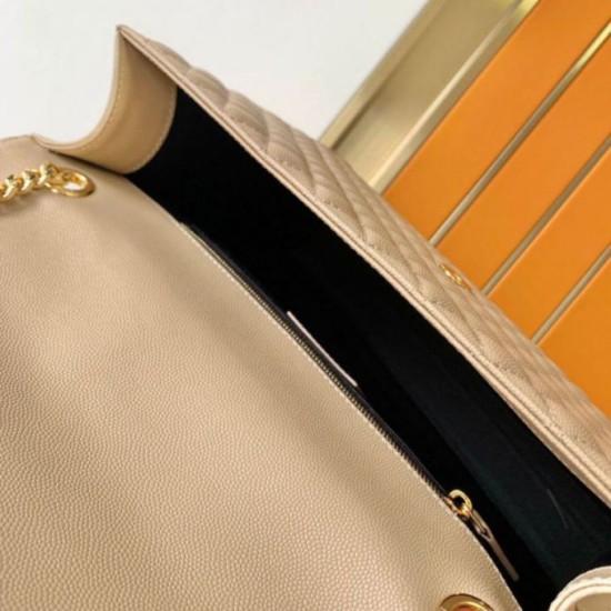 Replica Saint Laurent Envelope Large Bag In Beige Matelasse Grained Leather Replica Saint Laurent Envelope Large Bag In Beige Matelasse Grained Leather