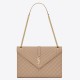 Replica Saint Laurent Envelope Large Bag In Beige Matelasse Grained Leather Replica Saint Laurent Envelope Large Bag In Beige Matelasse Grained Leather