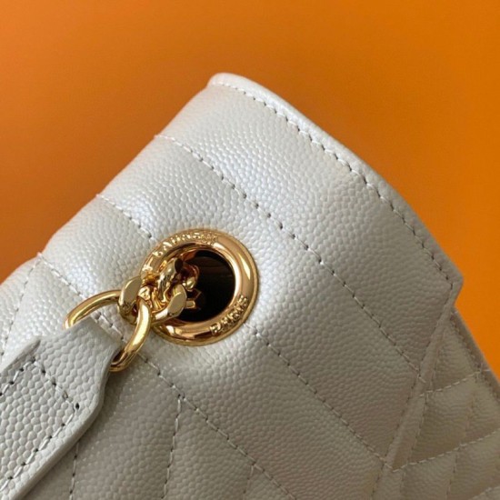 Replica Saint Laurent Envelope Large Bag In White Matelasse Grained Leather Replica Saint Laurent Envelope Large Bag In White Matelasse Grained Leather
