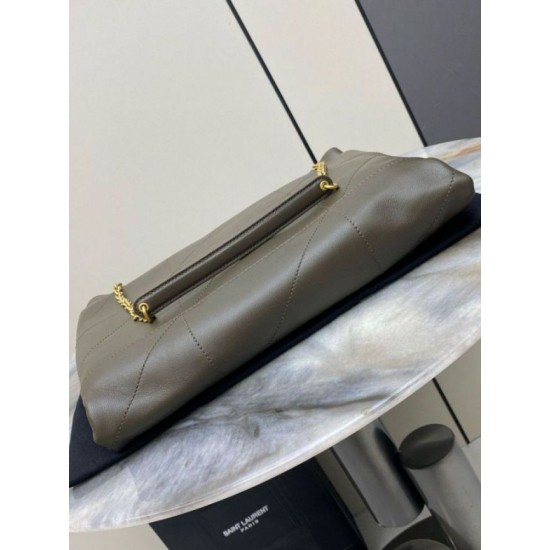 Replica Saint Laurent Jamie 4.3 Pochon Bag in Khaki Green Lambskin Replica Saint Laurent Jamie 4.3 Pochon Bag in Khaki Green Lambskin