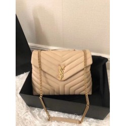Replica Saint Laurent Loulou Medium Bag In Beige Matelasse Leather Replica Saint Laurent Loulou Medium Bag In Beige Matelasse Leather