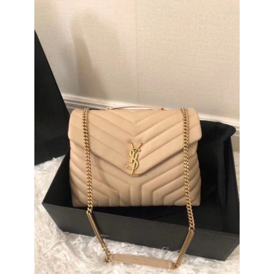 Replica Saint Laurent Loulou Medium Bag In Beige Matelasse Leather Replica Saint Laurent Loulou Medium Bag In Beige Matelasse Leather