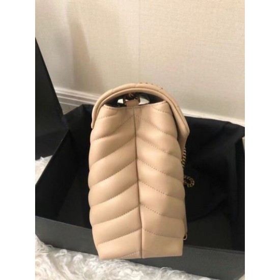 Replica Saint Laurent Loulou Medium Bag In Beige Matelasse Leather Replica Saint Laurent Loulou Medium Bag In Beige Matelasse Leather
