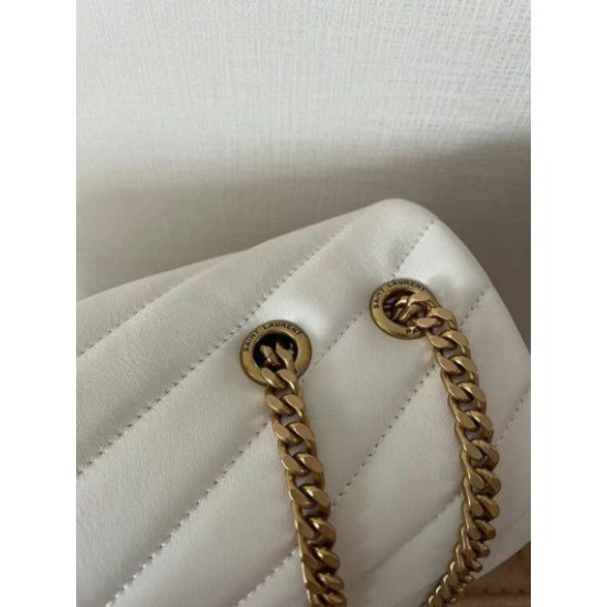 Replica Saint Laurent Loulou Medium Bag In White Matelasse Leather Replica Saint Laurent Loulou Medium Bag In White Matelasse Leather
