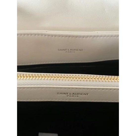 Replica Saint Laurent Loulou Medium Bag In White Matelasse Leather Replica Saint Laurent Loulou Medium Bag In White Matelasse Leather