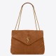 Replica Saint Laurent Loulou Medium Bag In Brown Suede Leather Fake Saint Laurent Loulou Medium Bag In Brown Suede Leather Replica