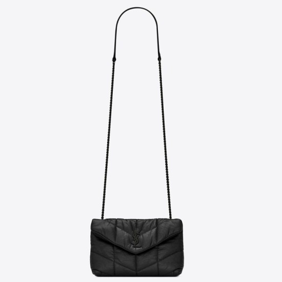 Replica Saint Laurent So Black Puffer Toy Bag In Black Lambskin Replica Saint Laurent So Black Puffer Toy Bag In Black Lambskin