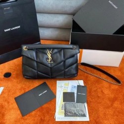 Fake Saint Laurent Loulou Small Bag In Noir Matelasse Leather Replica
