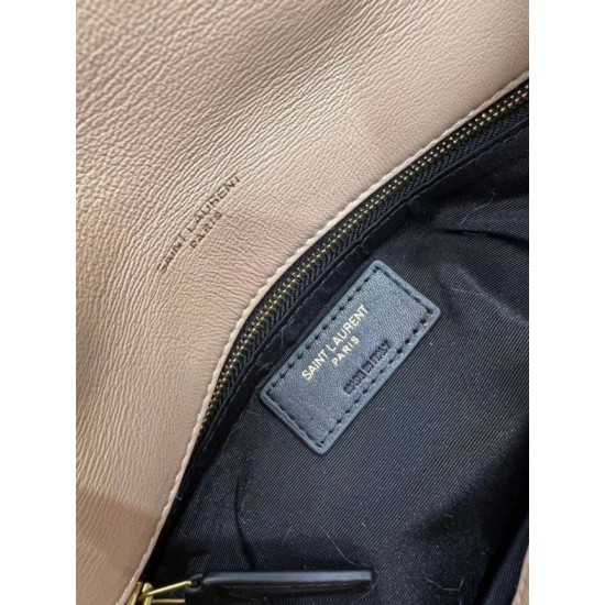 Fake Saint Laurent Loulou Small Bag In Beige Shearling Replica Fake Saint Laurent Loulou Small Bag In Beige Shearling Replica