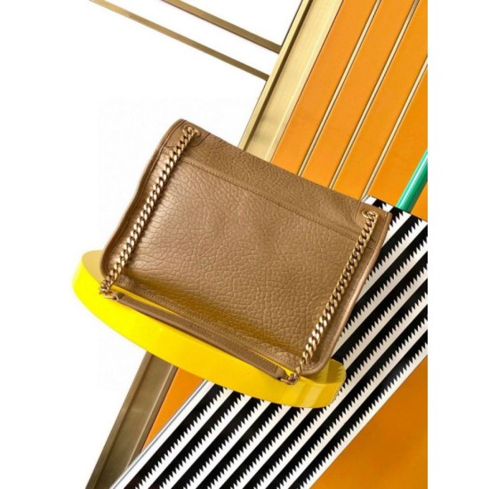 Fake Saint Laurent Niki Medium Chain Bag in Dark Cork Grained Lambskin Replica Replica Saint Laurent Niki Medium Chain Bag in Dark Cork Grained Lambskin
