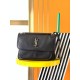Replica Saint Laurent Niki Medium Chain Bag in Black Grained Lambskin Replica Saint Laurent Niki Medium Chain Bag in Black Grained Lambskin