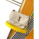 Fake Saint Laurent Niki Medium Chain Bag in White Grained Lambskin Replica Fake Saint Laurent Niki Medium Chain Bag in White Grained Lambskin Replica