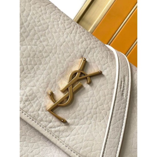 Fake Saint Laurent Niki Medium Chain Bag in White Grained Lambskin Replica Fake Saint Laurent Niki Medium Chain Bag in White Grained Lambskin Replica