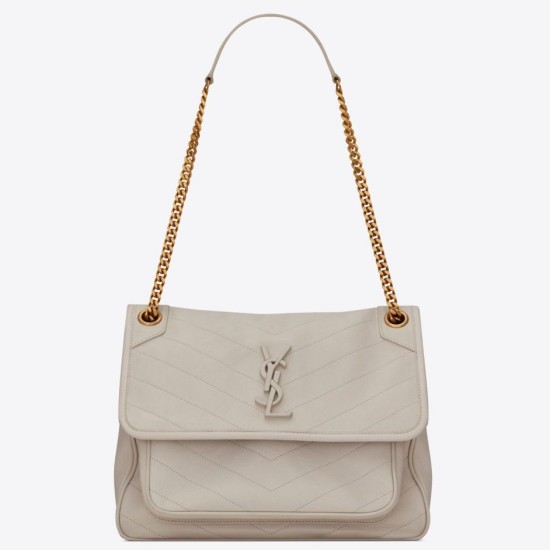 Replica Saint Laurent Niki Medium Bag In White Lambskin Replica Saint Laurent Niki Medium Bag In White Lambskin