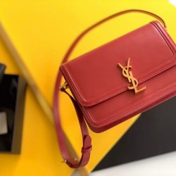 Replica Saint Laurent Solferino Medium Bag In Red Calfskin