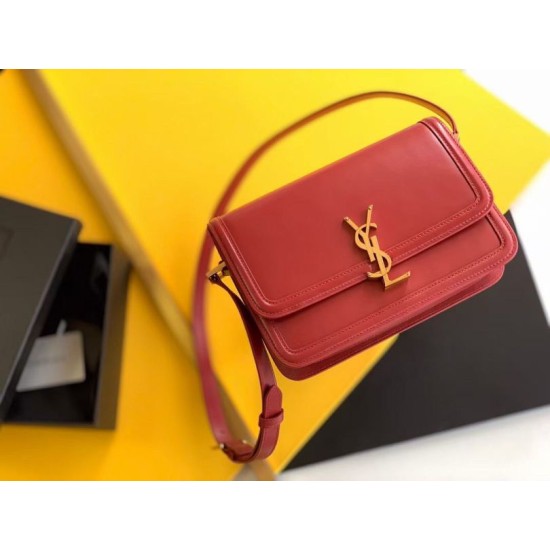 Replica Saint Laurent Solferino Medium Bag In Red Calfskin Replica Saint Laurent Solferino Medium Bag In Red Calfskin