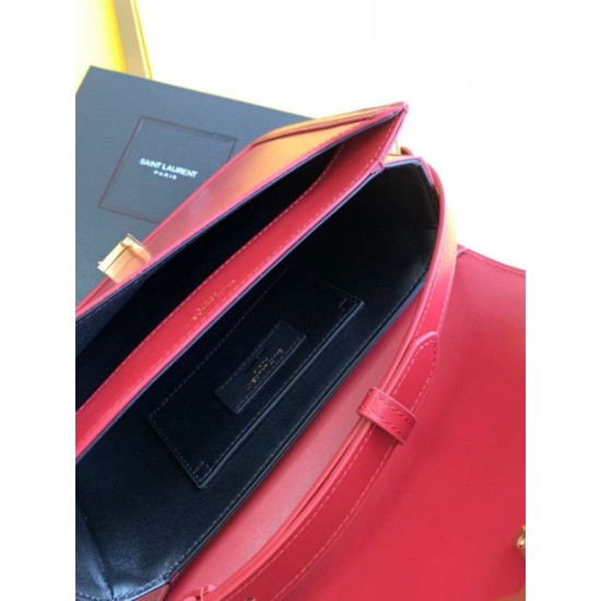 Replica Saint Laurent Solferino Medium Bag In Red Calfskin Replica Saint Laurent Solferino Medium Bag In Red Calfskin